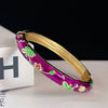 Double Bangle Vintage Cloisonne Bangle Traditional Chinese Hollow Out Flower Bangle Vintage Ethnic Women's Hand Bracelet - Image 18