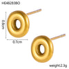 26 Initial Letter Stainless Steel Metal Creative Stud Earring For Women Anti Allergic Ears Jewelry Classic Letter Earring - Image 10