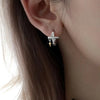 Irregular Cross Earrings Buckle Unisex Four Pointed Star Tassel Hoop Earrings Punk Style Party Daily Wear Jewelry Gifts - Image 3