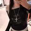Silver-Tone Cross Pendant Necklace in 45 cm or 60 cm - Image 13