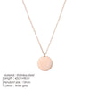 Minimalist Round Pendant Necklace for Women Stainless Steel Clavicle Necklace Long Chain Jewelry Statement Girl Gift - Image 15