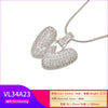 Silver Color Bubble Initial Letters Necklaces 26 Letters Pendants Necklaces for Women Brass CZ Jewelry - Image 55