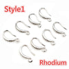20pcs 15x10mm Silver Plated Bronze Rose Gold 6 Colors Earring Hooks Wire Settings Base Settings - Image 20