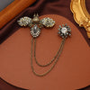 Vintage Baroque Crsytal Cross Chains Brooches For Women Men Rhinestone Classic Badges Accessories Party Banquet Jewelry - Image 9
