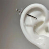 Winged Sword Piercing Stud with Drop Charm - Image 16