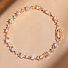 Zircon Leaf Bracelets for Women Sliver Color Crystal Men Bangles Heart Zircon Girls Party Jewelry - Image 4