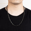 3/4mm Classic Men Vintage Oxidized Black Round Rolo Wheat Chain Link Necklace Punk Stainless Steel Jewelry Accessories - Image 6