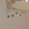 Silver Jewelry Women Cute Tiny Clear Crystal Stud Earrings Gift for Girls Teens Lady Jewelry - Image 4