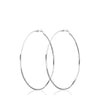 Large Thin Hoop Earrings in Stainless Steel 30mm to 100mm - Image 8