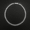 Stainless Steel Marquise Oval Square Cut Silver Color on Hand Tennis Bracelet Bangle for Women Party Gift Jewelry - Image 7