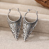 Vintage Hollow Earrings Ancient Geometric Drop Earrings For Women Earing Jewelry Leaf Pattern Earings - Image 3
