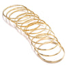 Stackable Bangle Bracelet Set in Gold-Tone and Silver-Tone - Image 3