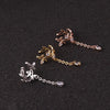 1 pcs Cute Zircon No Piercing Circle Ear Cartilage Cuff Earring Gold Color Copper Mix Cross Crown Shape Ear Hoop Jewelry - Image 2