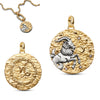 Silver Lucky The Twelve Zodiac Signs Golden Disc Pendant Necklace For Women Jewelry Birthday Gift - Image 30