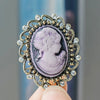 Elegant Enamel Carmeo Beauty Face Brooch Pin For Women Suit Coat Office Party Accessories Jewelry Year Gifts - Image 4