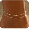 Gold Anklets Bracelets for Women Gold Plated Stainless Steel Dainty Layered Anklets Bracelets Set Jewelry Gift - Image 9