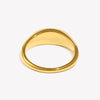 Stainless Steel Oval Face Zircon Paved Star Ring Gold Plated Rings For Lady - Image 6
