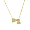 Gold Color Tiny Heart Dainty Zircon Initial Necklace Customizable Letter Name Choker Pendant for Women Birthday Party Jewelry Gi - Image 20