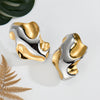Haiyufly Irregular Geometric Line Earrings for Women Stainless Steel Jewelry Stud Earrings Birthday Gift - Image 9