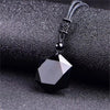 Black Obsidian Pendant Necklace Obsidian Star Pendant Lucky Love Crystal Jewelry With Free Rope - Image 4