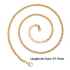 Ten-Piece Stainless Steel Chain Necklace Lot in Gold-Tone with 45 cm Length - Image 26