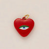 Colorful Dopamine Pendant Necklace, Heart-Shaped Sun, White Dove, Small Snake, Gold-Plated and Color Preserving - Image 7