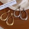 Simple Geometric Hoops Earrings For Women Stainless Steel Circle Drop Dangle Earrings Minimalist Everyday Jewelry Gifts - Image 6