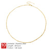 10PCS Bead Chain Stainless Steel Chain Choker Necklace Women Chain Necklace Sets for Women Gift - Image 7