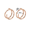 2Pcs Single Piercing Double Hoop Septum Nose Ring Steel Spiral Lip Nose Rings Cartilage Tragus Daith Piercing Earrings - Image 8