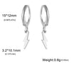 Stainless Steel Gold Color Pendant Hoop Earrings Heart Hexagon Snake Cross Butterfly Flower Bird Jewelry Gift - Image 15
