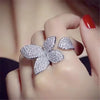 Natural Design Jewelry Full Paved Cubic Zirconia CZ Bloom Flower Sparking Bling Earring For Women Girl - Image 10