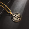 Rune Compass Necklace for Men Vintage Pendant Amulet Party Jewelry Gift - Image 15