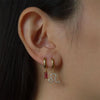 Zodiac Sign 12 Constellation Hoop Earrings for Women Shiny Zircon Gold Plated Ear Buckle Huggie Hoops Jewelry Gifts - Image 6