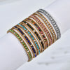 Women Men Gold Color Woven Crystal Cubic Zirconia Bracelet Stainless Steel Jewelry Accessories Gold Plated Chain - Image 4