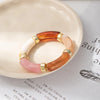 Multicolor Plastic Bamboo-Style Stretch Bangle - Image 15