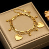 316L Stainless Steel Twisted Bracelet Bangles For Women Gold Plated Wrist Chain Jewelry Gift Party - Image 13
