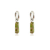Silver Stainless Steel Earrings Steinohrringe Woman Square Stone Hoop Earrings Spring - Image 14