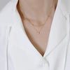 Double-Layer Chain Necklace with Geometric Pendant Options - Image 18