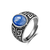 Vintage Silver Golden Obsidian Rings Retro Silver Oval 8 10MM Black Rings Tiger Eye's Tail Rings For Men - Image 21