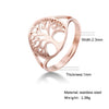 Hollow Tree of Life Ring Amulet Adjustable Stainless Steel Finger Rings For Women Girls Anniversary Gifts - Image 8