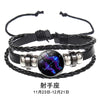 12 Constellation Zodiac Sign Charm Luminous Bracelets Men Women Vintage Multilayer Wrap Leather Chain Bangle Birthday Jewelry - Image 13