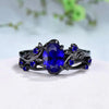 Two-Piece Zinc Alloy Ring Set with Colored Stone Details - Image 10