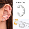 1PC Plated Gold Ear Cuff Earrings For Women C-Shape Crystal Clip On Earrings No Piercing Earrings Jewelry Gifts - Image 9