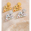 Colorful Zirconia Hammer Metal Heart Drop Earrings Stainless Steel Charm Jewelry Anti Allergic Accessories - Image 2