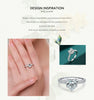 Modian New 925 Sterling Silver Exquisite Sparkling Hearts Cut CZ Romantic Brand Finger Ring For Women Statement Wedding Jewelry
