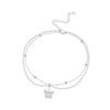 Silver Bohemian Style Double Layered Ankle Chain Women Lady Ankle Bracelet Prom Foot Party Jewelry Gifts - Image 13