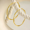 Stainless Steel Twist Circle Women Earrings Click Mobius Hoop Hies Earring And Mother's Day Gift - Image 4