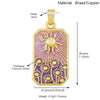 Enamel Sun Moon Rainbow Compass Charm Pendant, Gold Plated Jewelry Accessories for Bracelets Necklaces Making - Image 23