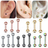 Stainless Steel Cartilage Barbell Earrings in Multiple Finishes - Image 12