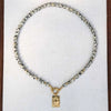 European and American Spotted Stone Bead Necklace, Titanium Steel Accessory Pendant, Collarbone Chain - Image 6